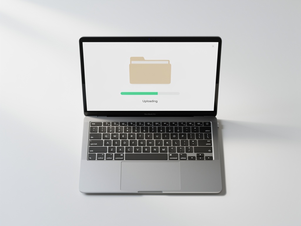 PCでファイルを送信するイメージ